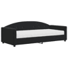Sofá-cama, Sofá conversível com colchão 90x200 cm veludo preto