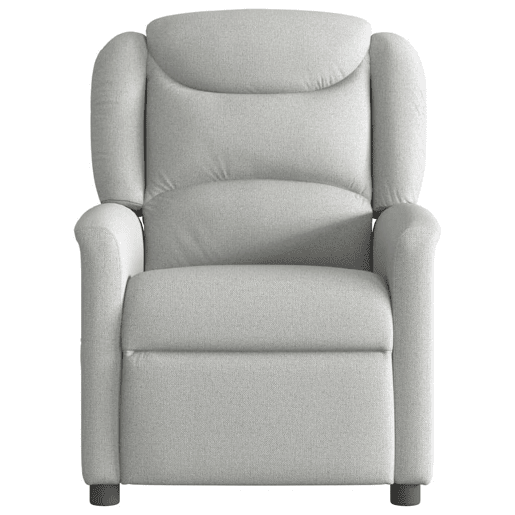Cadeira de massagem reclinável - Poltrona relax tecido cinzento Cadeira de massagem reclinável - Poltrona relax tecido cinzento