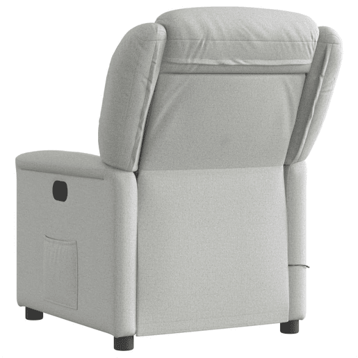 Cadeira de massagem reclinável - Poltrona relax tecido cinzento Cadeira de massagem reclinável - Poltrona relax tecido cinzento
