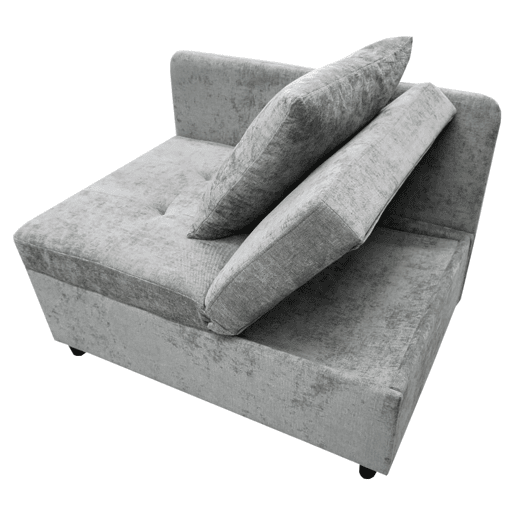 Sofá-cama multifuncional 3 em 1 - Sofá de linho com encosto ajustável - Cinza