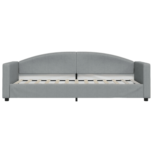 Sofá-cama, Sofá conversível com colchão 80x200 cm tecido cinzento-claro Sofá-cama, Sofá conversível com colchão 80x200 cm tecido cinzento-claro