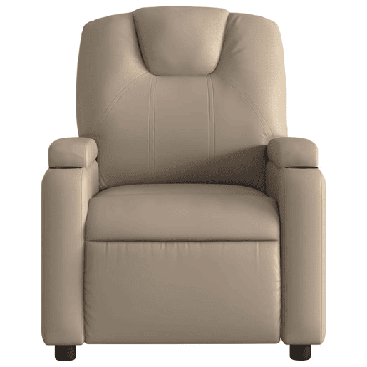 Poltrona de massagens reclinável - Poltrona relax couro artificial cappuccino