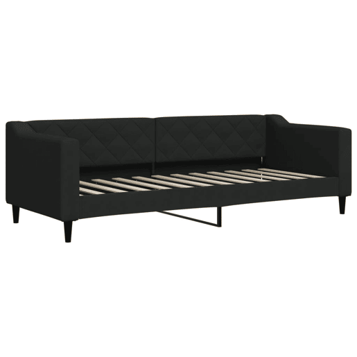 Sofá-cama, Sofá conversível com colchão 80x200 cm tecido preto