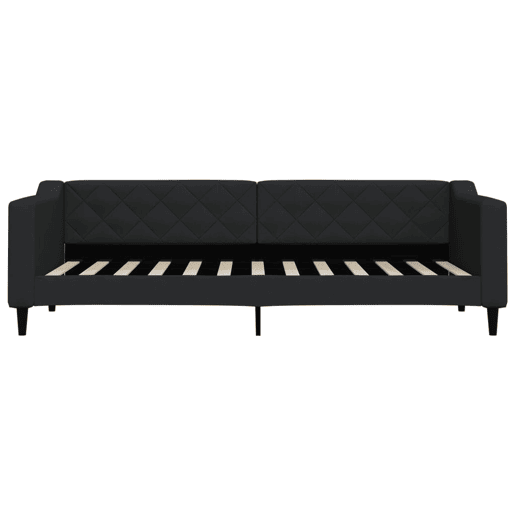 Sofá-cama, Sofá conversível com colchão 80x200 cm tecido preto