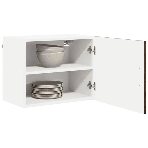 Lote de 2 Armários de cozinha suspendidos - Cozinha modular Colgantes com porta Carvalho Marrom
