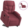 Poltrona reclinável - Poltrona relax elétrica tecido vermelho-tinto