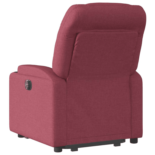 Poltrona reclinável - Poltrona relax elétrica tecido vermelho-tinto Poltrona reclinável - Poltrona relax elétrica tecido vermelho-tinto
