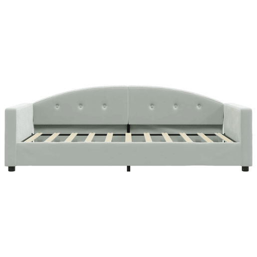 Sofá-cama, Sofá conversível 80x200 cm veludo cinzento-claro Sofá-cama, Sofá conversível 80x200 cm veludo cinzento-claro