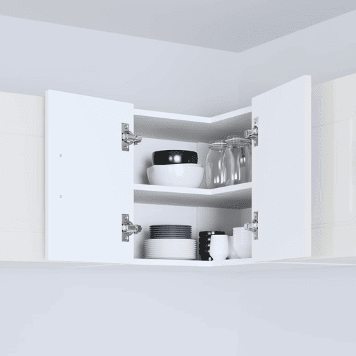 Armário de cozinha suspenso - armario de cocina colgante com porta Branco 57 x 57 x 40 cm