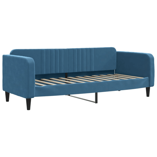 Sofá-cama, Sofá conversível 80x200 cm veludo azul Sofá-cama, Sofá conversível 80x200 cm veludo azul