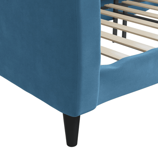 Sofá-cama, Sofá conversível 80x200 cm veludo azul Sofá-cama, Sofá conversível 80x200 cm veludo azul