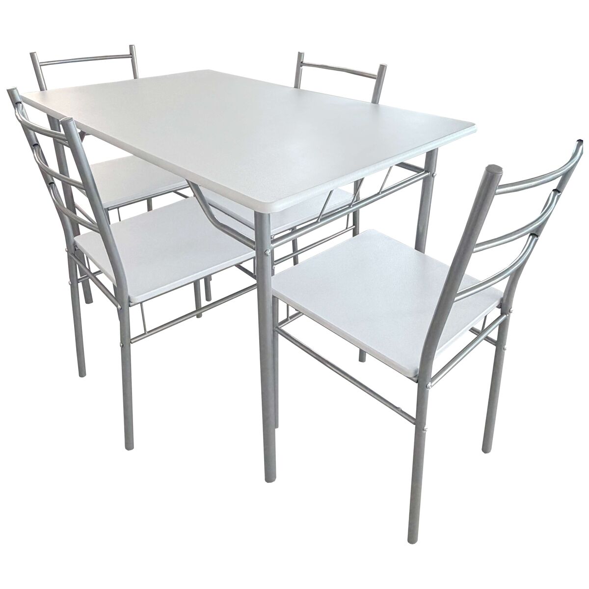 Conjunto de muebles de cocina: mesa y 4 sillas PVC