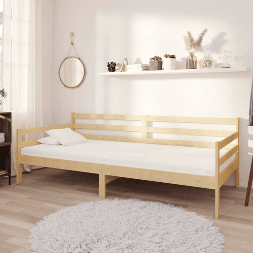 Sofá-cama, Sofá conversível com colchão 90x200 cm pinho maciço Sofá-cama, Sofá conversível com colchão 90x200 cm pinho maciço