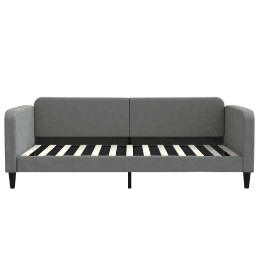 Sofá-cama, Sofá conversível 100x200 cm tecido cinzento-escuro Sofá-cama, Sofá conversível 100x200 cm tecido cinzento-escuro