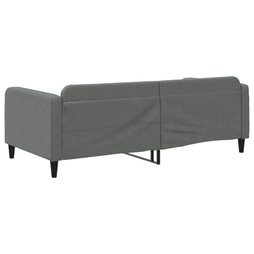Sofá-cama, Sofá conversível 100x200 cm tecido cinzento-escuro Sofá-cama, Sofá conversível 100x200 cm tecido cinzento-escuro