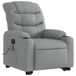 Sillón de masaje eléctrico reclinable Sillón de masaje eléctrico reclinable Gris Claro