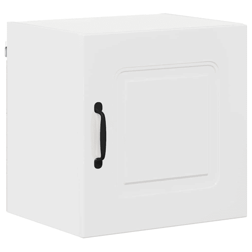 Lote de 2 Armários de cozinha suspendidos - Cozinha modular Colgantes com porta Branco Brilhante
