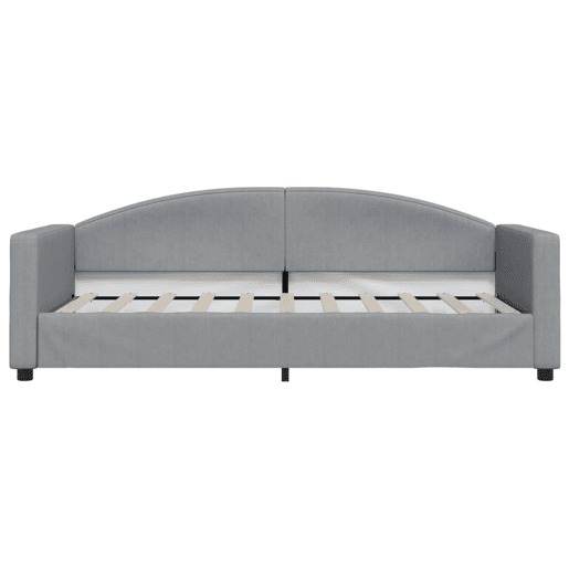 Sofá-cama, Sofá conversível com colchão 90x190 cm tecido cinzento-claro Sofá-cama, Sofá conversível com colchão 90x190 cm tecido cinzento-claro