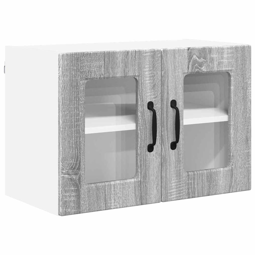 Armario de cocina de pared - Mueble cocina 60 Roble/ Gris