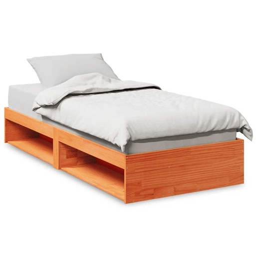 Sofá-cama, Sofá conversível sem colchão 90x190 cm pinho maciço castanho-mel