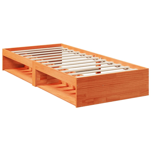 Sofá-cama, Sofá conversível sem colchão 90x190 cm pinho maciço castanho-mel