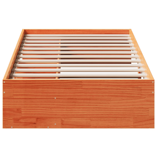 Sofá-cama, Sofá conversível sem colchão 90x190 cm pinho maciço castanho-mel