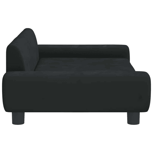 Sofá infantil, Sofá para criança 100x54x33 cm veludo preto