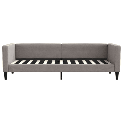 Sofá-cama, Sofá conversível com colchão 80x200 cm tecido cinzento-acastanhado