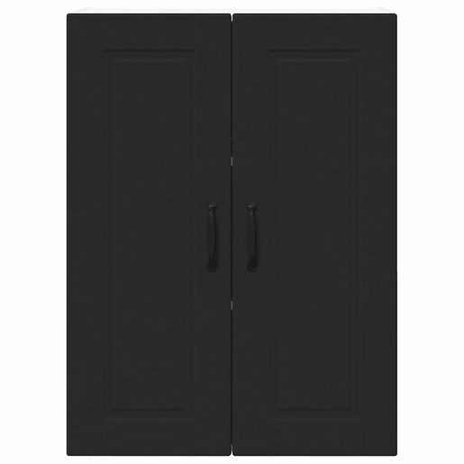 Armário de cozinha suspenso - armario de cocina colgante com porta Preto 60 x 31 x 80 cm