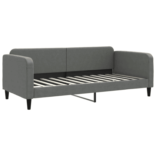 Sofá-cama, Sofá conversível 90x200 cm tecido cinzento-escuro Sofá-cama, Sofá conversível 90x200 cm tecido cinzento-escuro