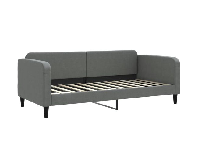 Sofá cama - sofá convertible sin colchón tela gris oscuro 90x200 cm