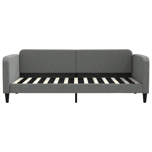 Sofá-cama, Sofá conversível 90x200 cm tecido cinzento-escuro Sofá-cama, Sofá conversível 90x200 cm tecido cinzento-escuro