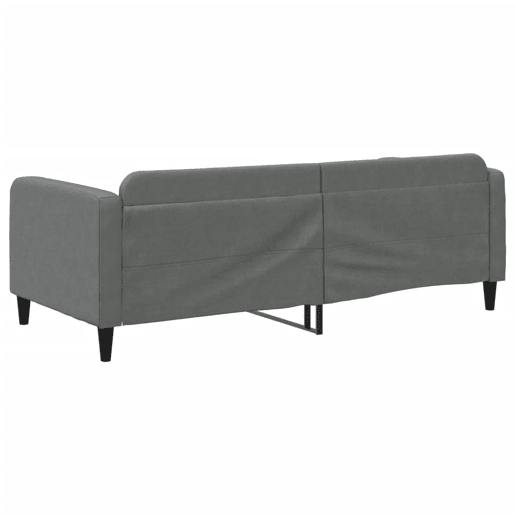 Sofá-cama, Sofá conversível 90x200 cm tecido cinzento-escuro Sofá-cama, Sofá conversível 90x200 cm tecido cinzento-escuro