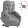 Poltrona reclinável - Poltrona relax elétrica tecido cinzento-claro
