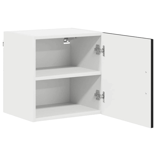 Lote de 2 Armários de cozinha suspendidos - Cozinha modular Colgantes Preto 40 x 31 x 40 cm