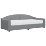 Sofá-cama, Sofá conversível com colchão 90x200 cm tecido cinzento-claro