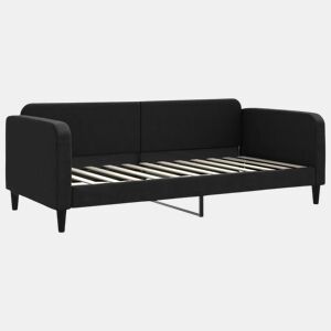Sofá-cama, Sofá conversível 90x200 cm tecido preto