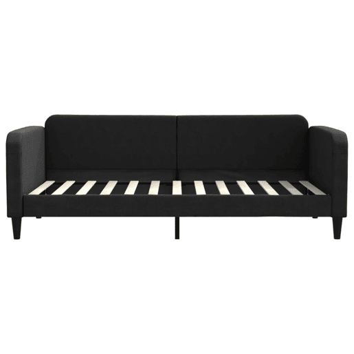 Sofá-cama, Sofá conversível 90x200 cm tecido preto