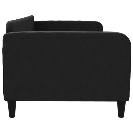 Sofá-cama, Sofá conversível 90x200 cm tecido preto