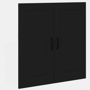 Armário de cozinha suspenso - armario de cocina colgante com porta Preto 80 x 31 x 80 cm