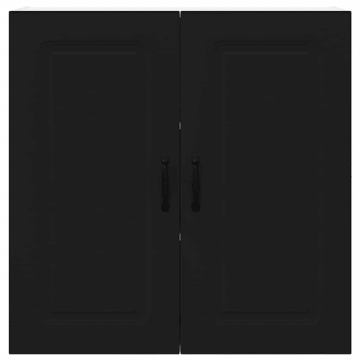 Armário de cozinha suspenso - armario de cocina colgante com porta Preto 80 x 31 x 80 cm