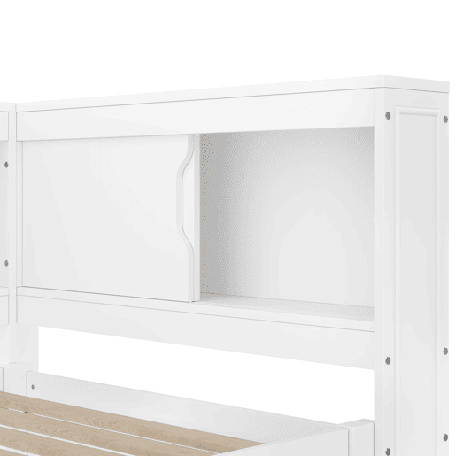 Cama de dia 90x200 cm - Sofá-cama, com cama extraível, com luzes LED, 1 USB, 1 Tipo-C, Branco