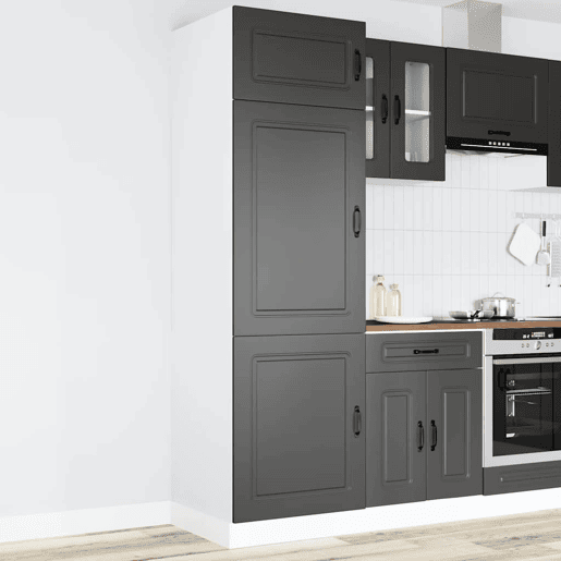 Armário de cozinha - Cozinha modular derivados de madeira preto