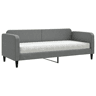 Sofá-cama, Sofá conversível com colchão 80x200 cm tecido cinzento-escuro