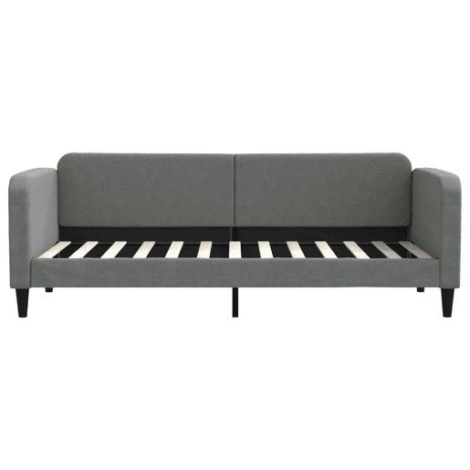 Sofá-cama, Sofá conversível com colchão 80x200 cm tecido cinzento-escuro