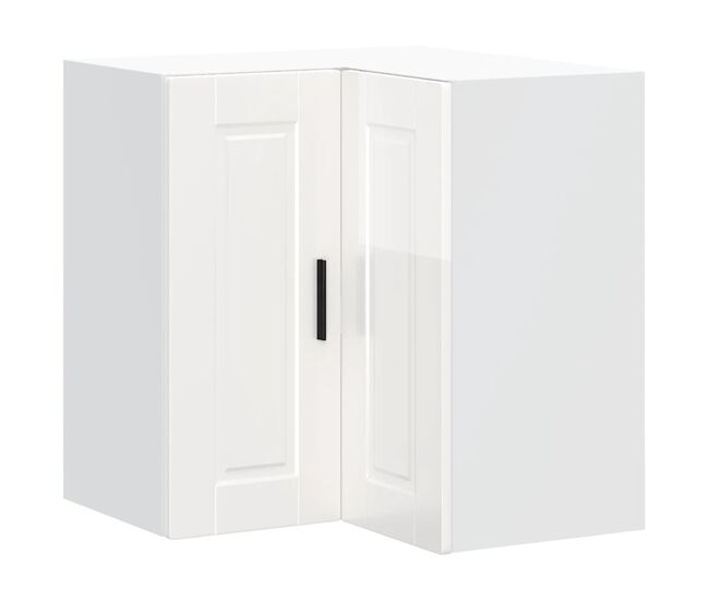 Armario de cocina de esquina pared - Mueble cocina Porto blanca de alto brillo