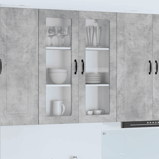 Armário de cozinha suspenso - armario de cocina colgante com porta Cinzento 80 x 31 x 100 cm
