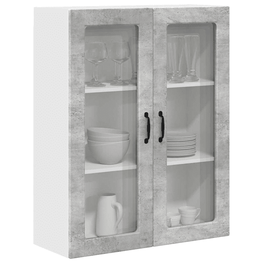 Armário de cozinha suspenso - armario de cocina colgante com porta Cinzento 80 x 31 x 100 cm