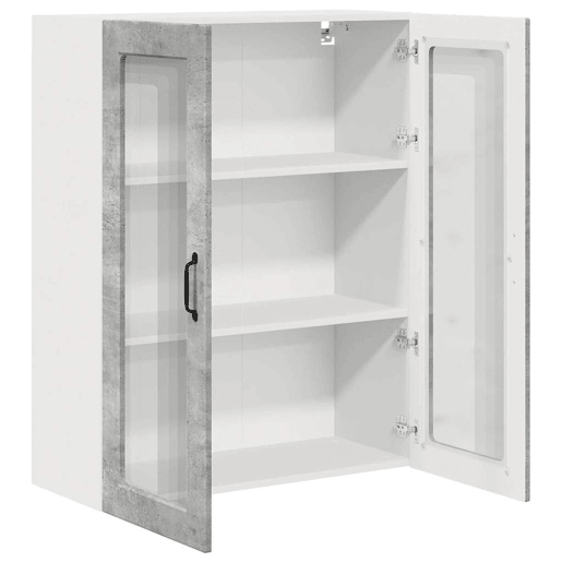 Armário de cozinha suspenso - armario de cocina colgante com porta Cinzento 80 x 31 x 100 cm