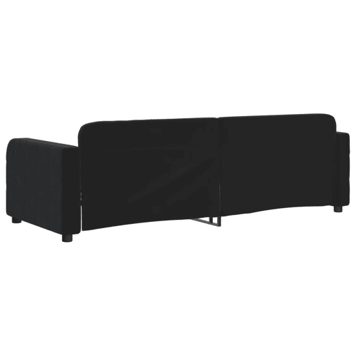 Sofá-cama, Sofá conversível 80x200 cm veludo preto Sofá-cama, Sofá conversível 80x200 cm veludo preto